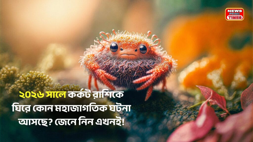 Cancer Zodiac Sign 2026 — কর্কট রাশিকে কেন্দ্র করে মহাজাগতিক পরিবর্তনের প্রতীকী ছবি