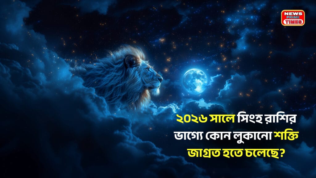 Leo Zodiac Sign 2026 — সিংহ রাশির ভাগ্যে লুকানো শক্তির জাগরণের প্রতীকী ছবি