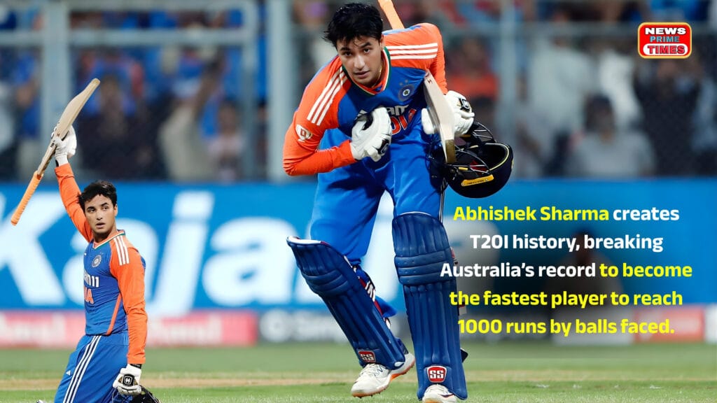 Abhishek Sharma Breaks World Record | Fastest 1000 T20I Runs