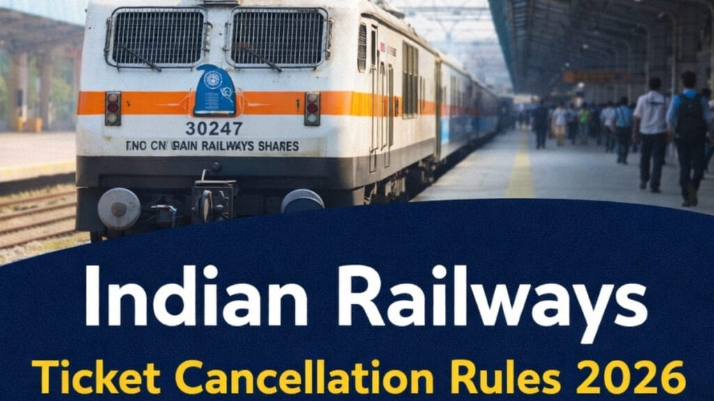 Indian Railways Ticket Cancellation Rules 2026